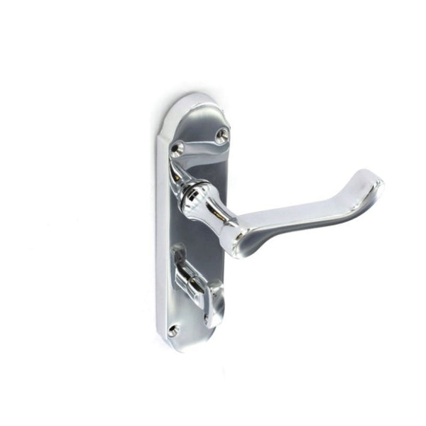Securit chrome shaped bath handles 170mm, pair