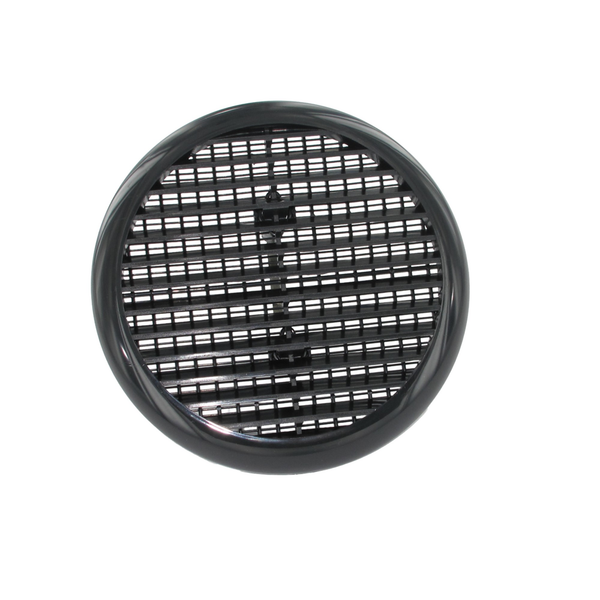 Securit 165mm black circular louvred vent