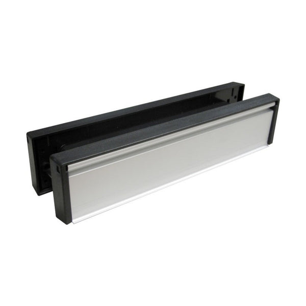 Securit silver double sided letterplate 300mm