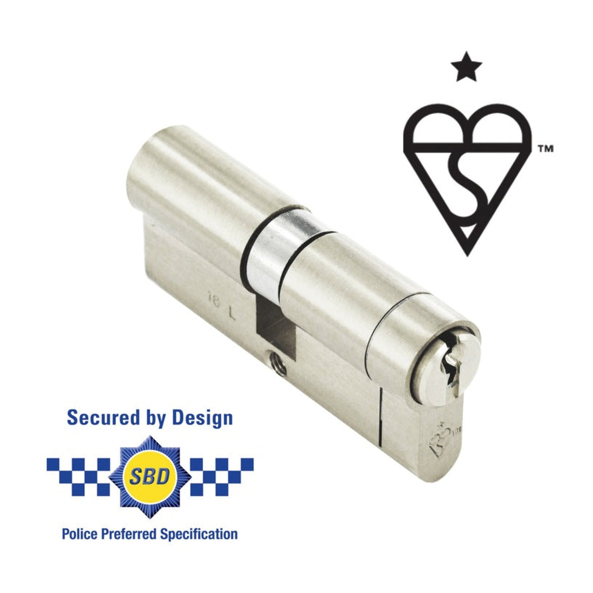 Securit 30 x 30 euro double cylinder lock, view 2