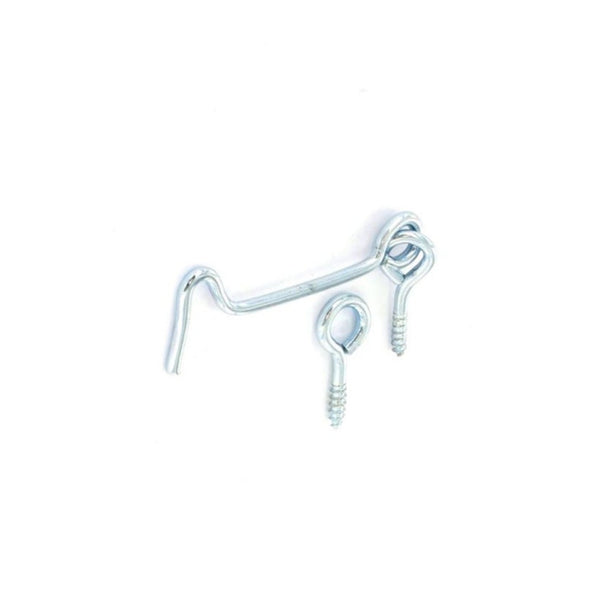 Securit 75mm zinc plated gate hook and eye