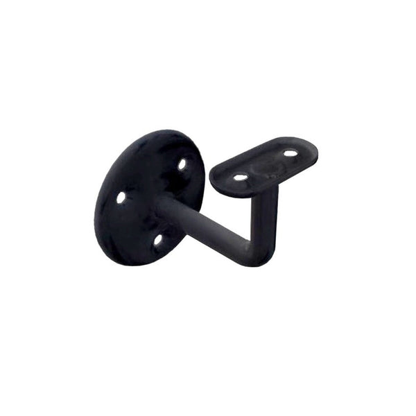 Securit black handrail bracket 63mm