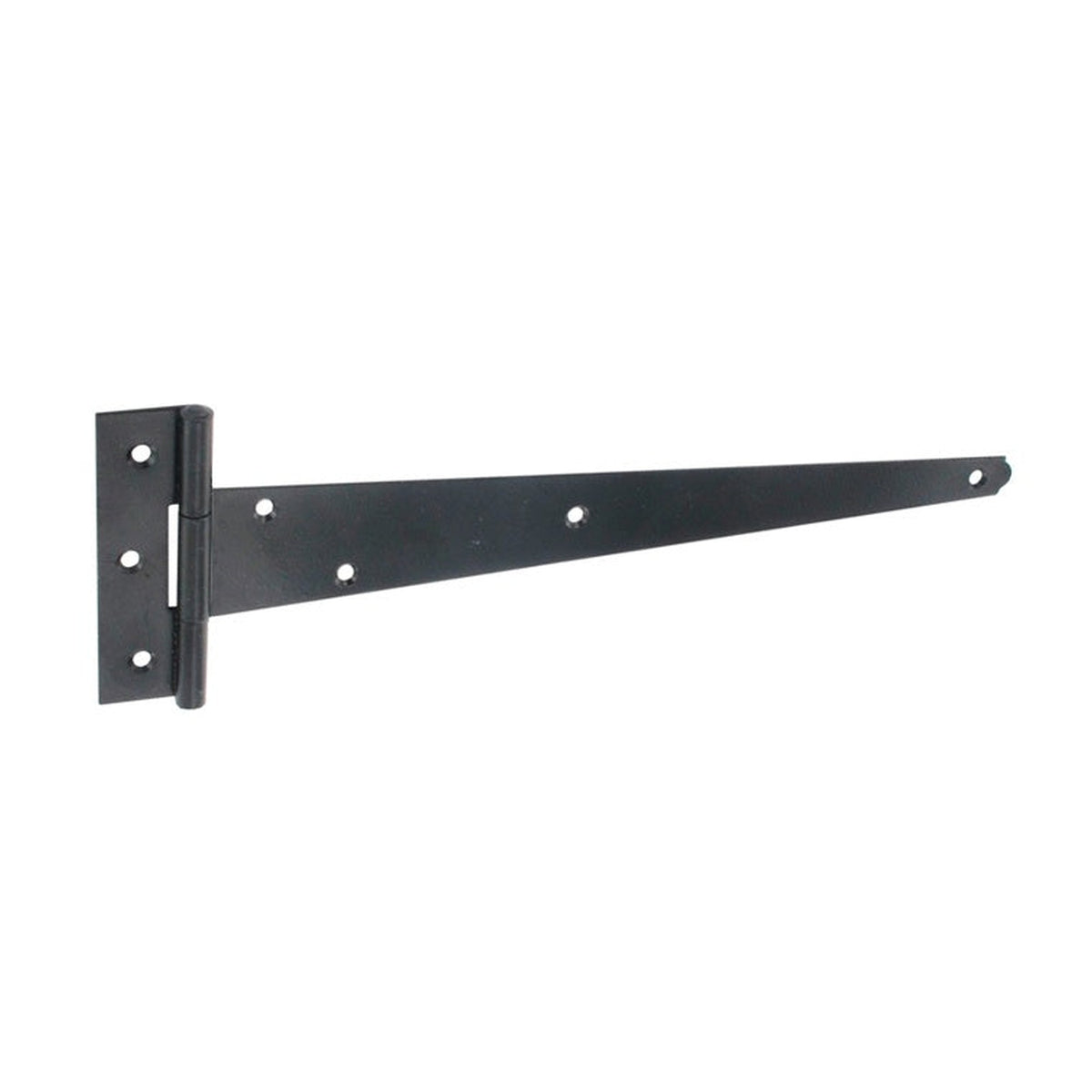 Securit light black tee hinges 300mm pair