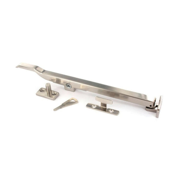 Securit pack of 5 brushed nickel locking casement stays