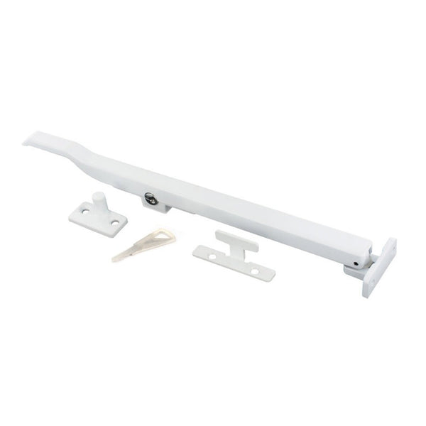 Securit white locking casement stay 250mm