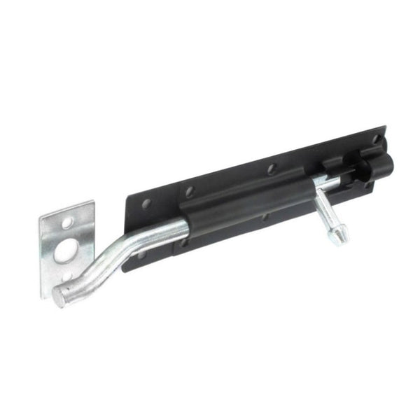 Securit black necked tower bolt 150mm