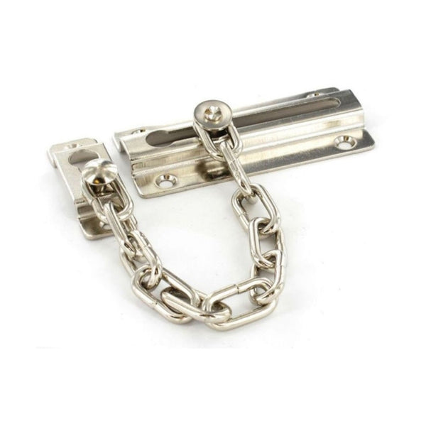 Securit 80mm nickel plated steel door chain