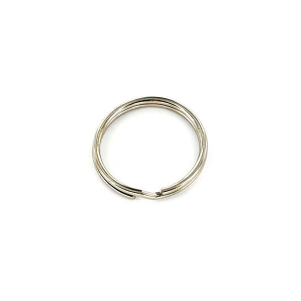 Securit 25mm nickel plated split rings, pack of 10