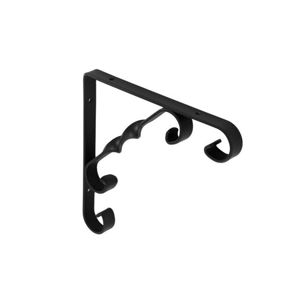 Securit black ornamental scroll bracket 150 x 150mm