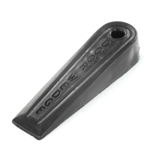 Securit black PVC door wedges, pack of 2