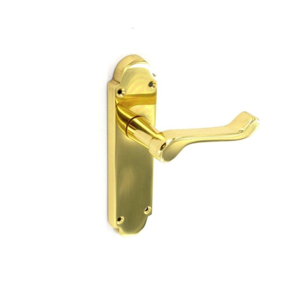 Securit Richmond brass latch handles, 170mm pair