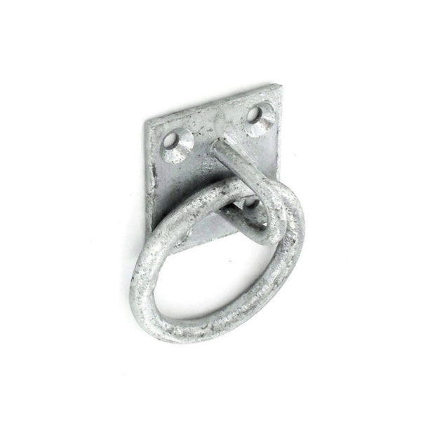 Securit 50mm galvanised ring on plate