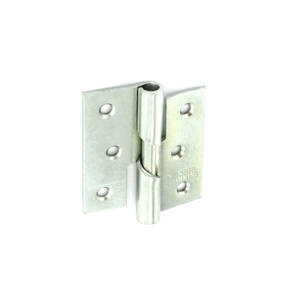 Securit right hand zinc plated rising butt hinges 75mm