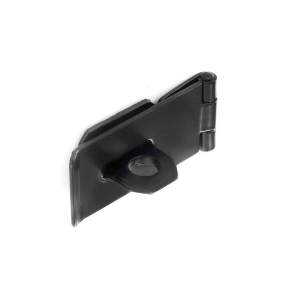 Securit black safety hasp and staple 75mm