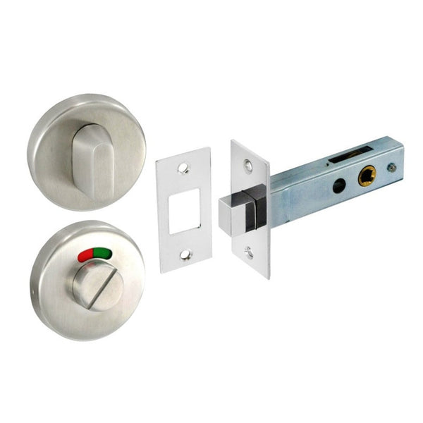 Securit satin stainless steel thumbturn with deadbolt 50mm