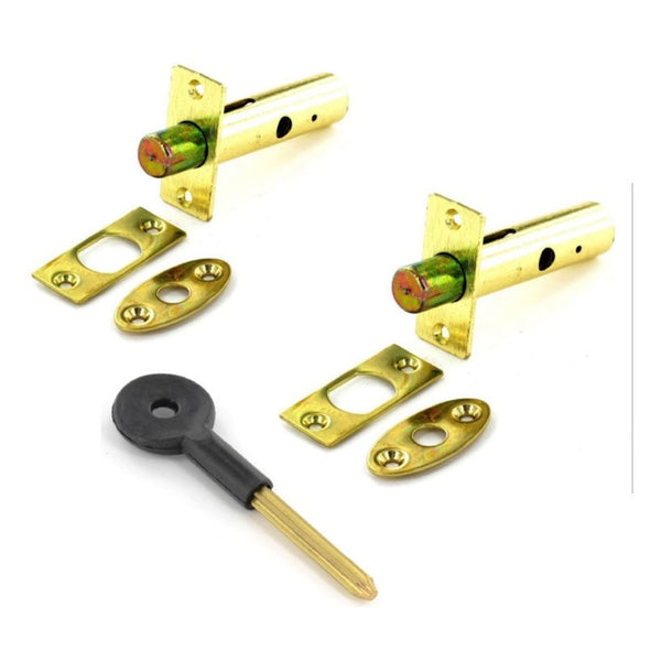 Securit security bolts with key pack of 2