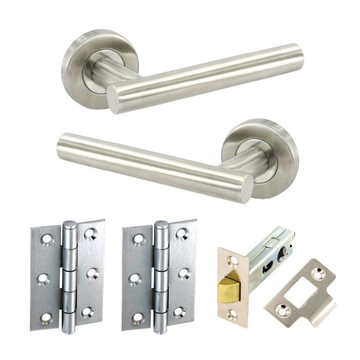 Securit stainless steel bar latch handle pack