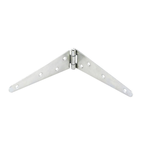 Pair of Securit zinc plated strap hinges 100mm