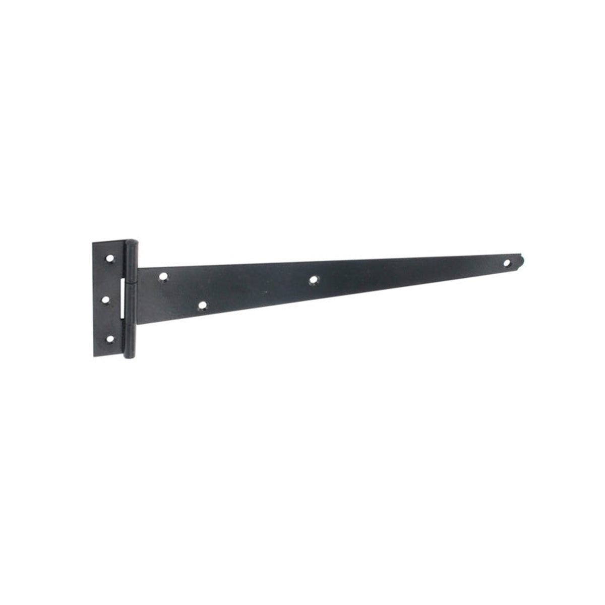 Pair of Securit light black tee hinges 250mm