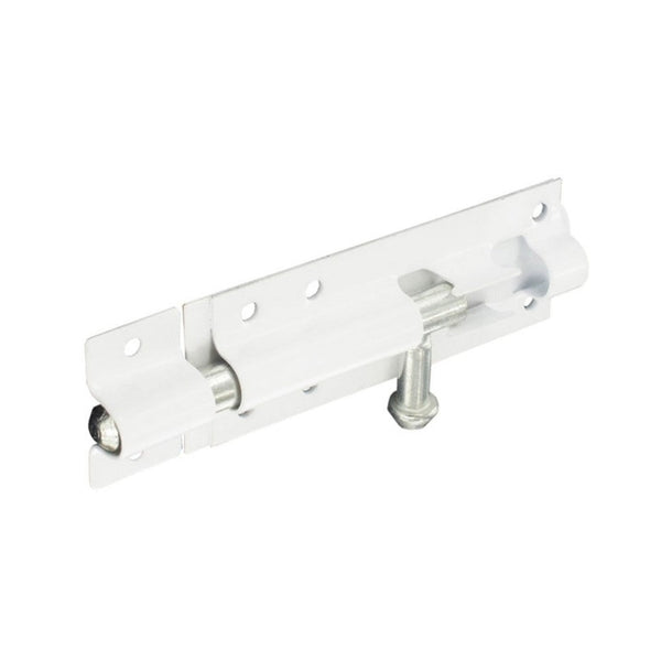 Securit 100mm white tower bolt