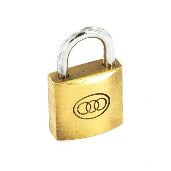 Securit 50mm tricircle brass padlock