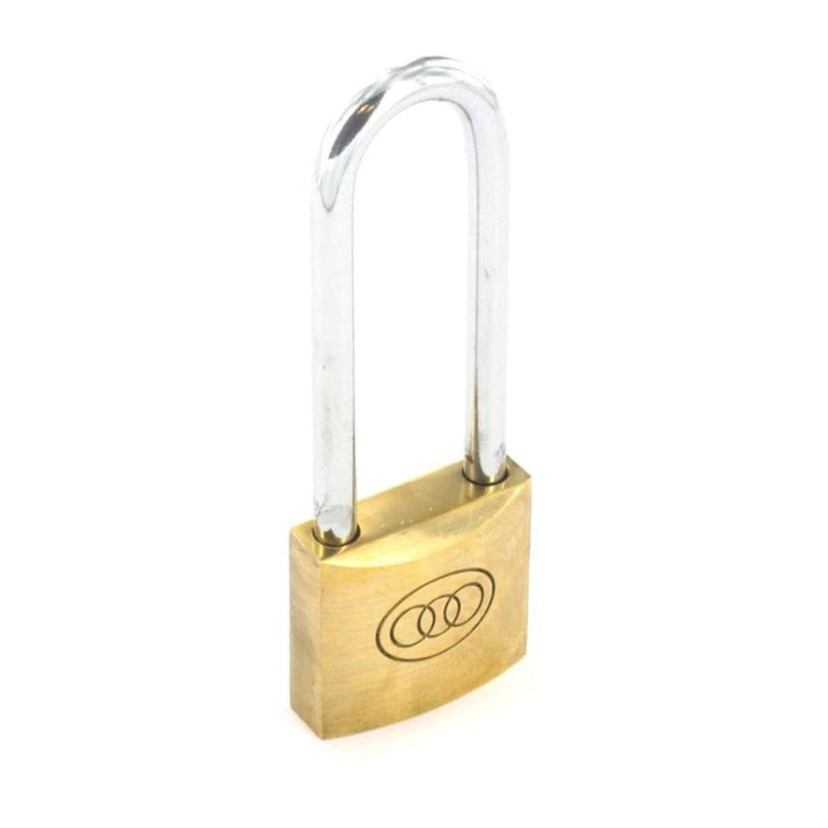 Securit tricircle long shackle 38mm brass padlock