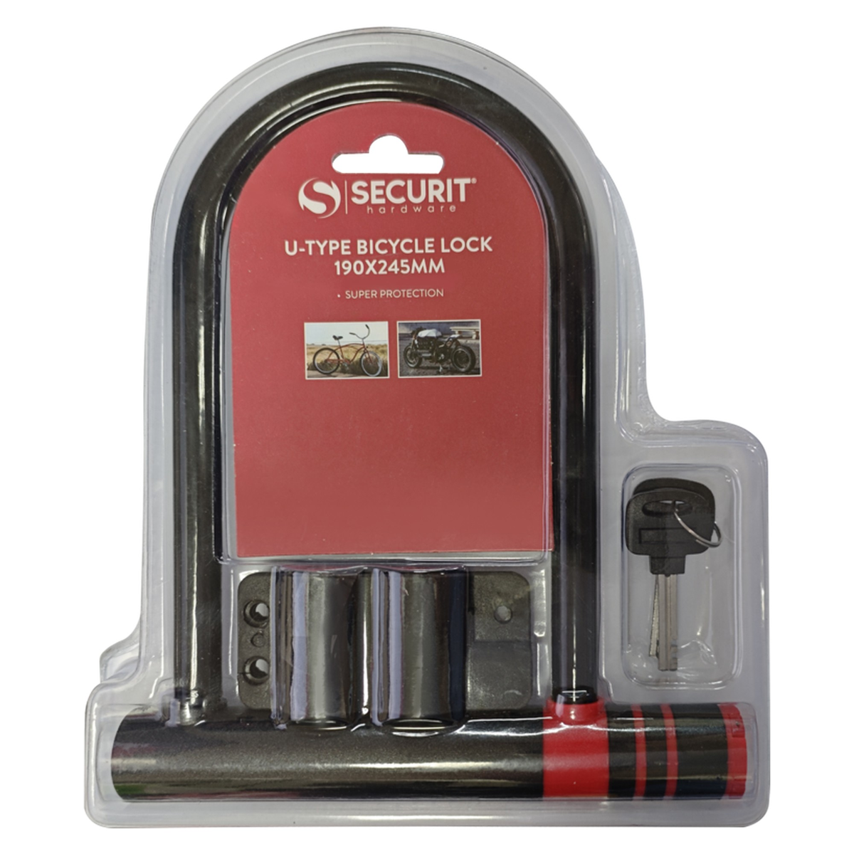 Securit U-type bicycle lock 190 x 245mm