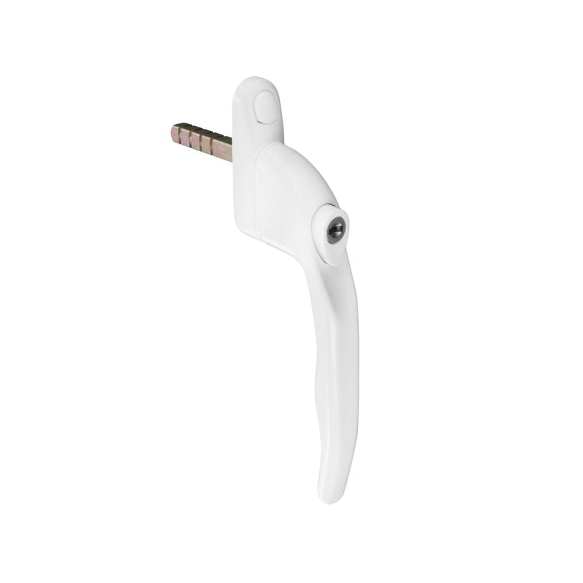 Securit white uPVC inline espag key locking window handle