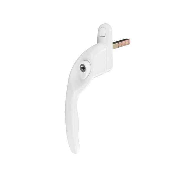 Securit white left hand key locking espag window handle