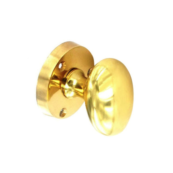 Securit Victorian oval mortice knobs pair 65mm