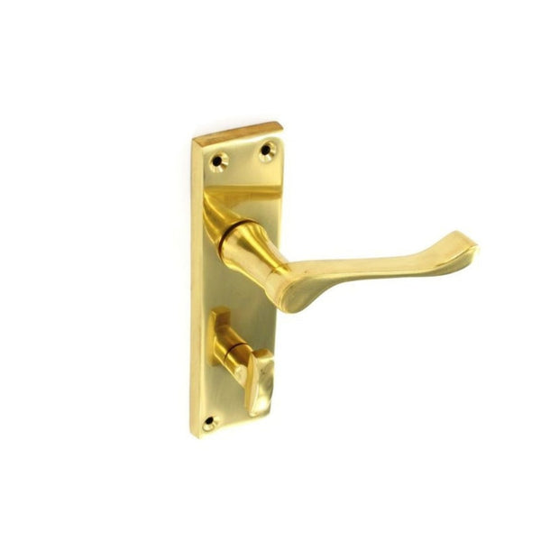 Securit Victorian scroll bathroom handles pair