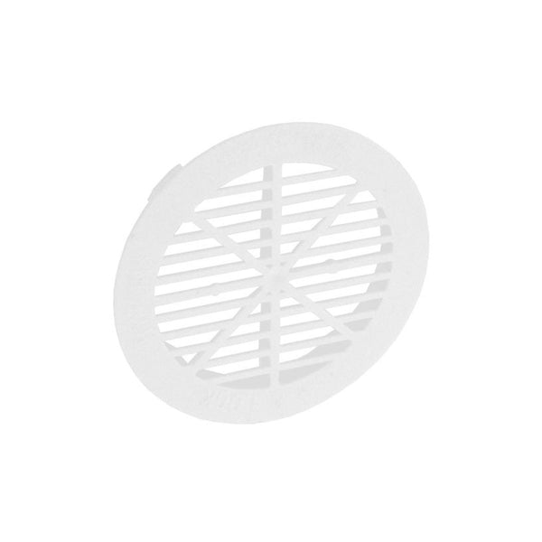 Securit 70mm white round soffit vents pack of 8