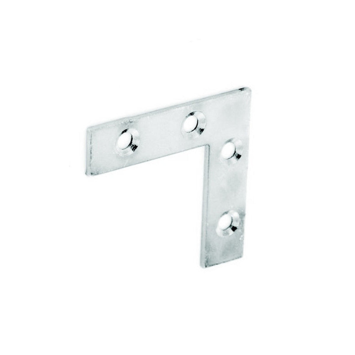 Securit zinc plated corner plates 75mm pack of 2