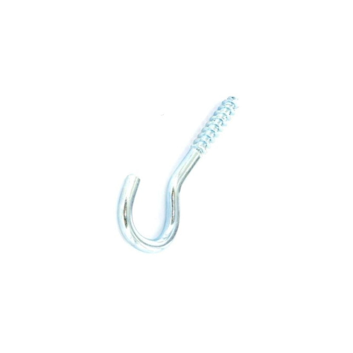 Securit zinc plated 100mm screw hooks pack of 2