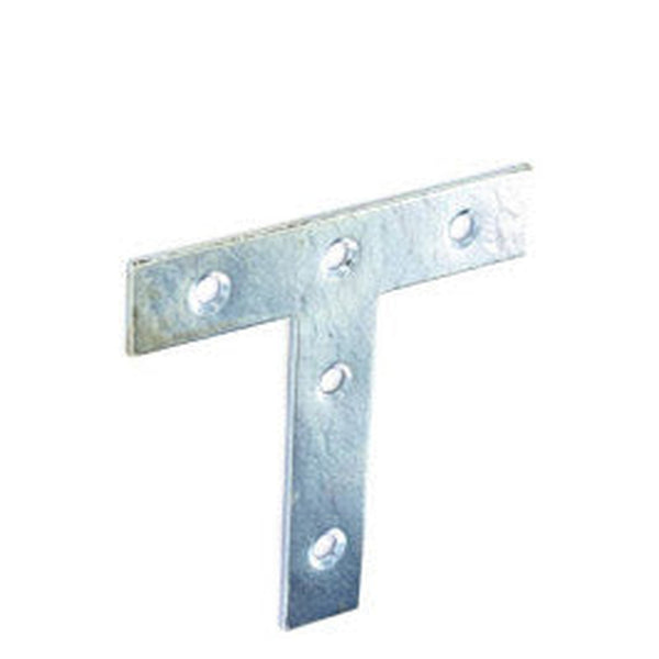 Securit zinc plated 75mm tee plates pack of 2