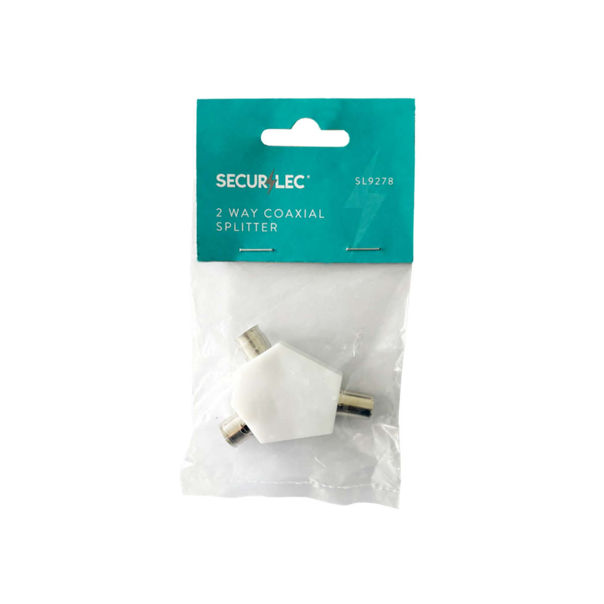 Securlec 2 way coax splitter, view 2
