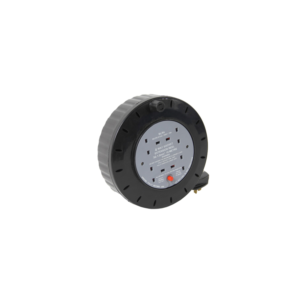 Securlec 4 gang 10m 13A extension reel