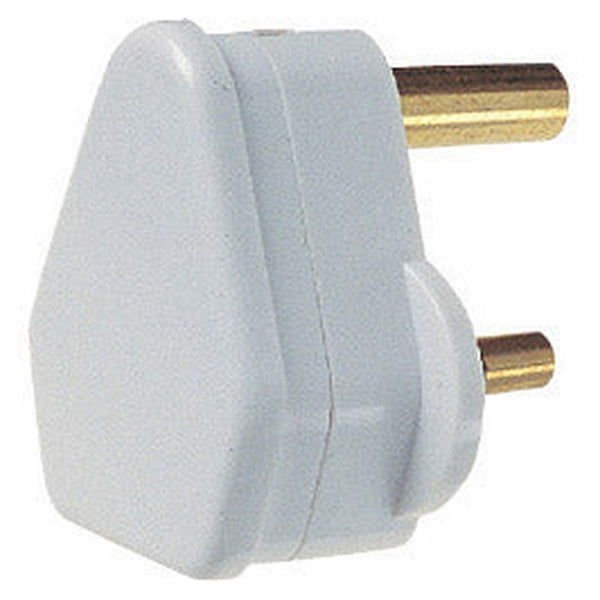 Securlec 5A 3 pin round plug in white