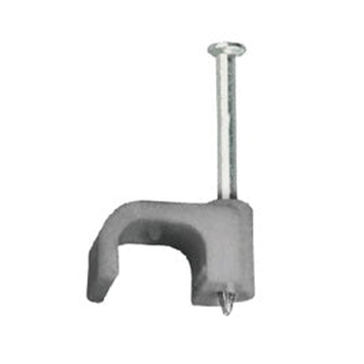 Pack of 100 Securlec 1.5mm flat grey cable clips, view 2