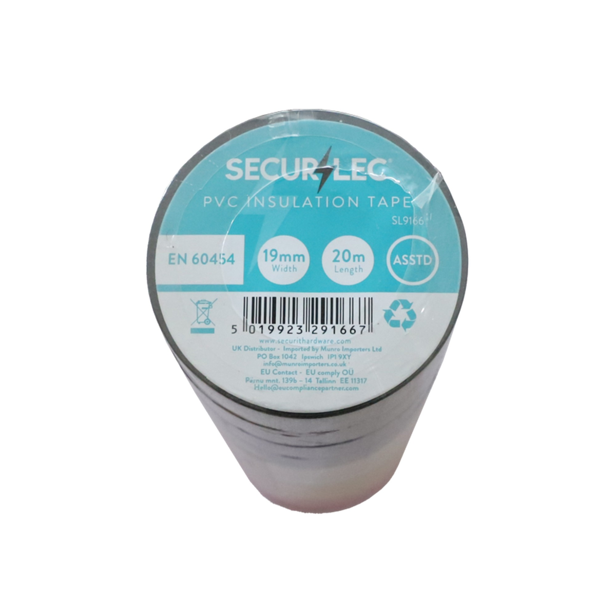 Securlec assorted PVC insulation tape pack of 10, view 2