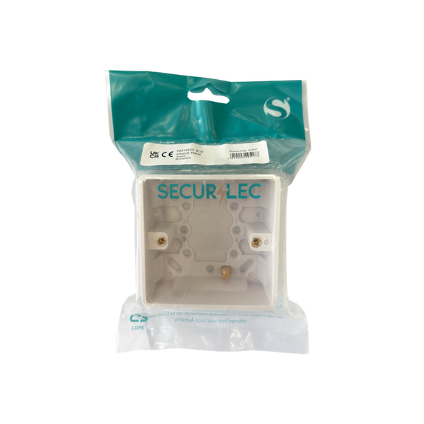 Securlec single pattress box 35mm