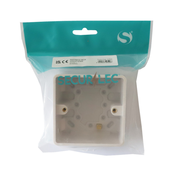 Securlec single pattress box 47mm