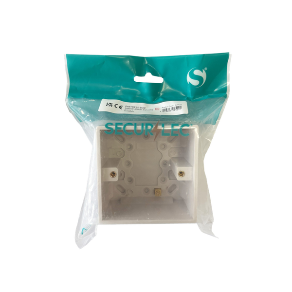 Securlec single square 47mm pattress box