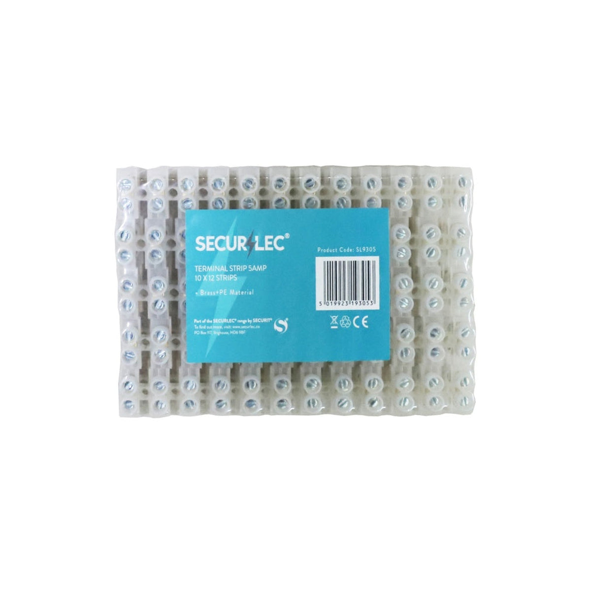 Securlec 5A 6mm2 12 way terminal strips pack of 10, view 2