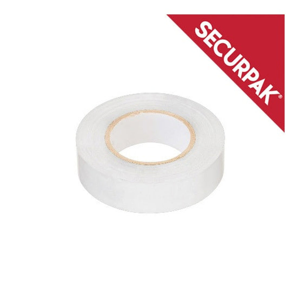 Securpak 5m white PVC insulation tape
