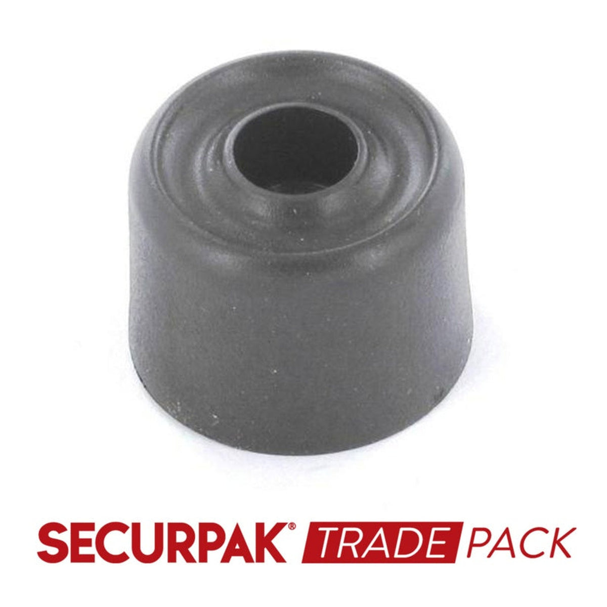 Securpak 32mm black door stops, pack of 20