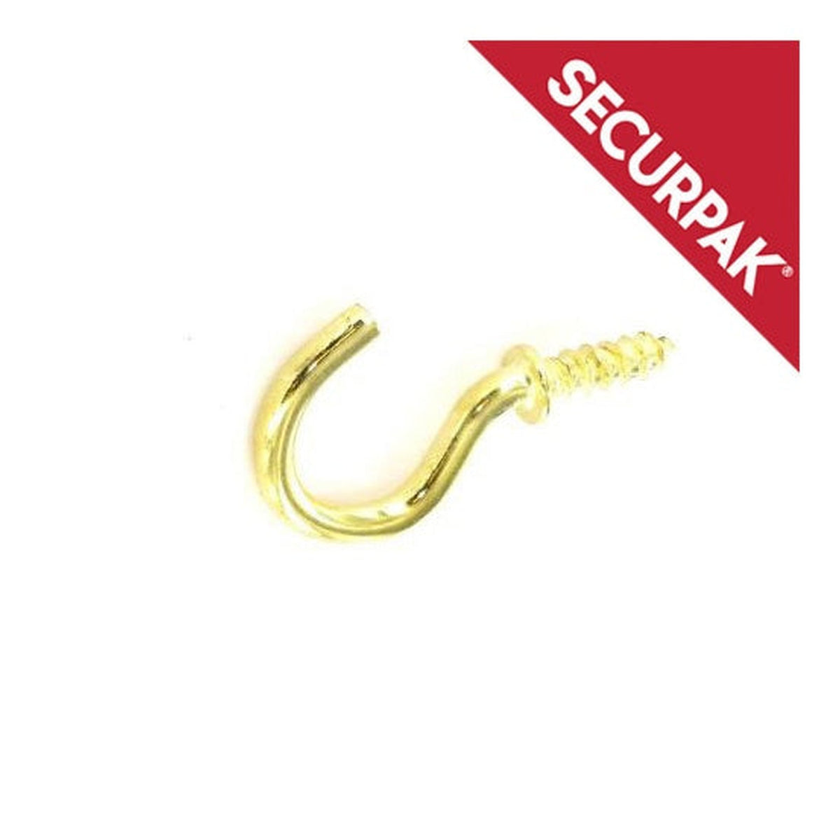 Securpak 38mm cup hooks, pack of 8