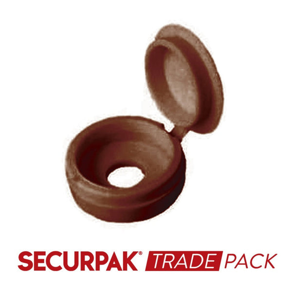 Securpak brown fold over screw caps 10G pack of 80