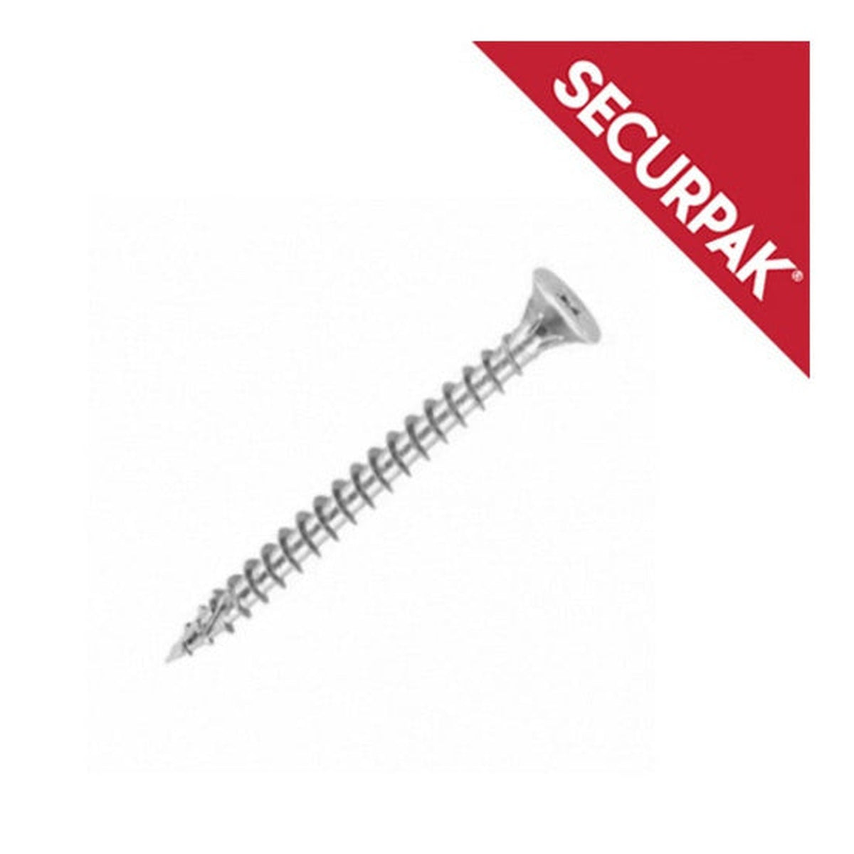 Pack of 20 Securpak zinc plated Pozi twin screws 4 x 60mm