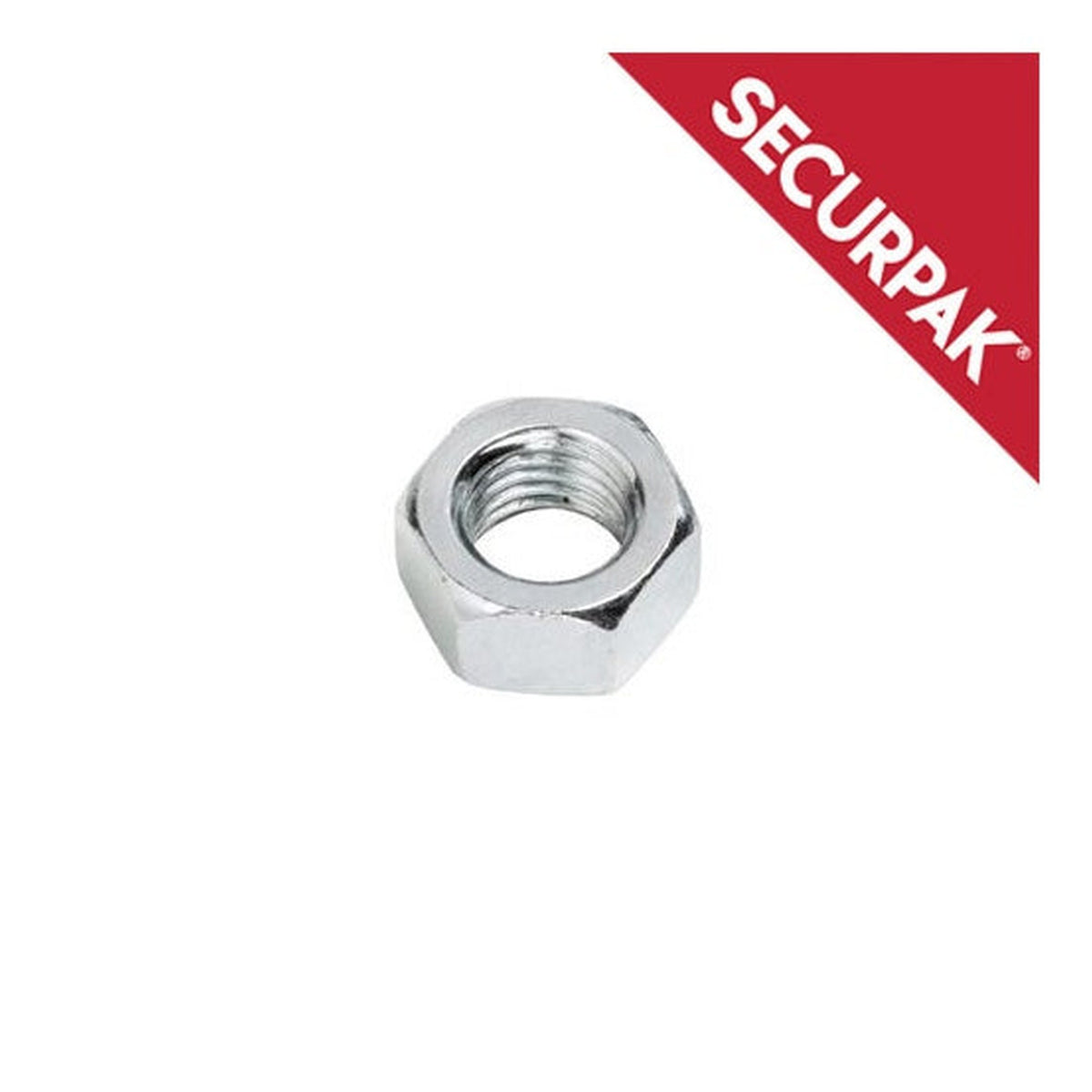 Pack of 60 Securpak zinc plated M5 hexagon nuts
